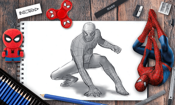 Drawing:7barsug8u0w= Easy:7barsug8u0w= Spider Man