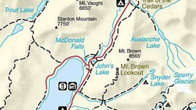 Printable:9evobw18hjg= Glacier National Park Map